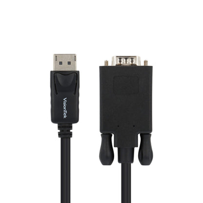 VisionTek.com - VisionTek DisplayPort to VGA Active Cable | 6 ft 6 in (2M) | Full HD 1920x1080 | Plug & Play Adapter Cable | Compatible with DisplayPort Devices