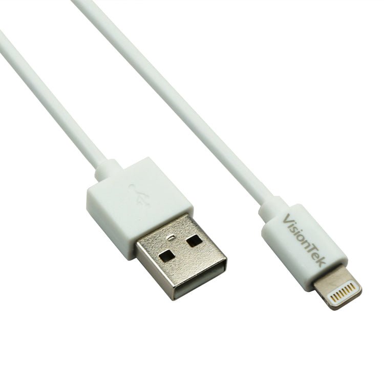 VisionTek.com - VisionTek Lightning to USB Cable | 3 ft 3 Inch (1M) | MFi Certified | Charge & Sync | USB - A to Lightning | Compatible with iPhone, iPad & iPod Devices