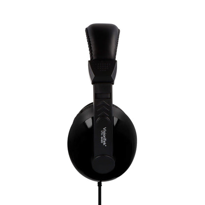 VisionTek.com - VTK - SH20 Stereo Headset with Boom Mic | 3.5mm Wired | Noise - Isolating | Inline Volume Control | PC, Mac, Xbox, PS5, Switch Compatible