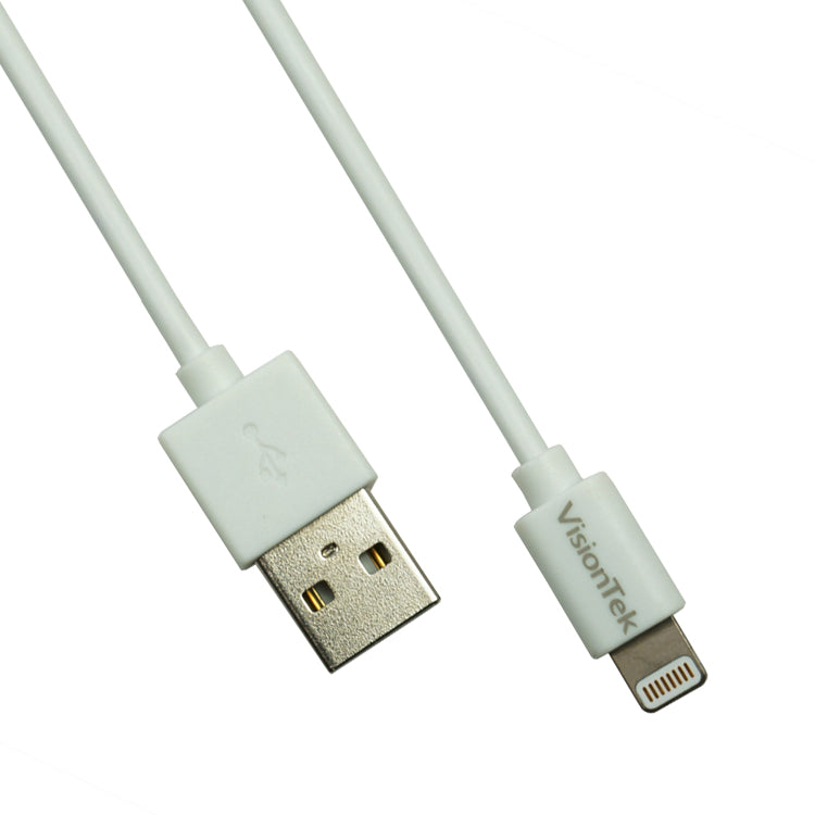 VisionTek Lightning to USB 2 Meter MFi Cable - White (900863)